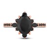 Thumbnail Image 3 of Previously Owned Pnina Tornai Black Diamond Engagement Ring 3 ct tw Oval/Round /Marquise 14K Rose Gold