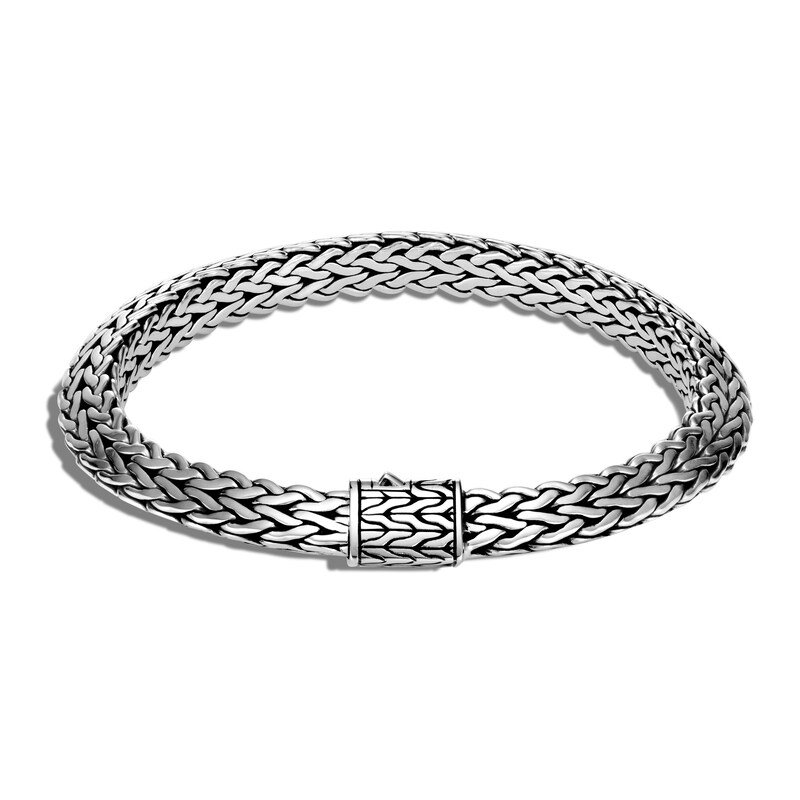 Previously Owned John Hardy Tiga Classic Chain 8MM Bracelet in Silver, Medium