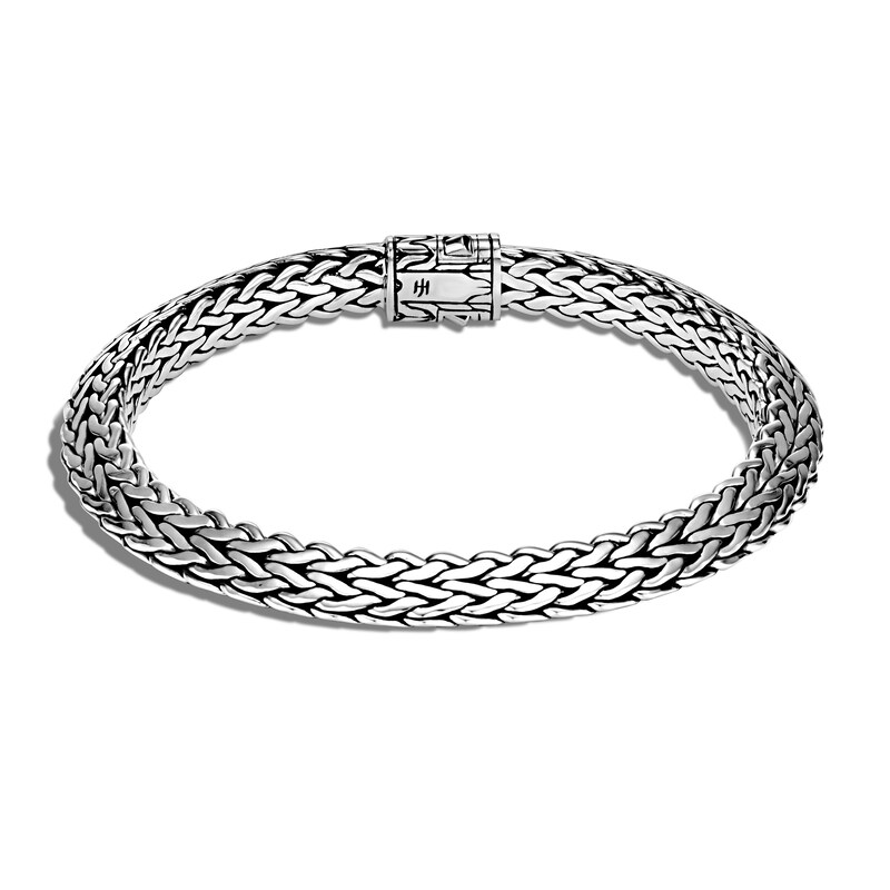 Previously Owned John Hardy Tiga Classic Chain 8MM Bracelet in Silver, Medium