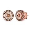 Thumbnail Image 1 of Previously Owned Le Vian Diamond Earrings 5/8 ct tw Round 14K Strawberry Gold