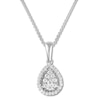 Thumbnail Image 1 of Previously Owned Diamond Editions Necklace 1/4 carat tw 10K White Gold 18" Adj.