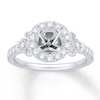Thumbnail Image 1 of Previously Owned Diamond Engagement Ring Setting 1/2 ct tw Round 14K White Gold