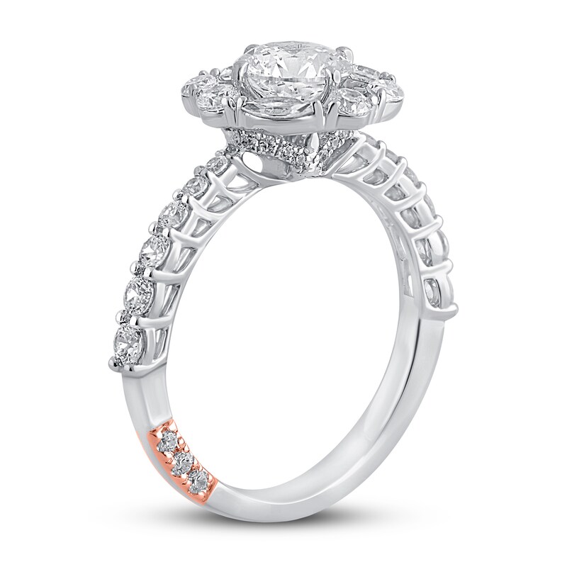 Main Image 2 of Previously Owned Pnina Tornai Blossoming Devotion Diamond Engagement Ring 1-7/8 ct tw Baguette/Marquise/Round 14K White Gold