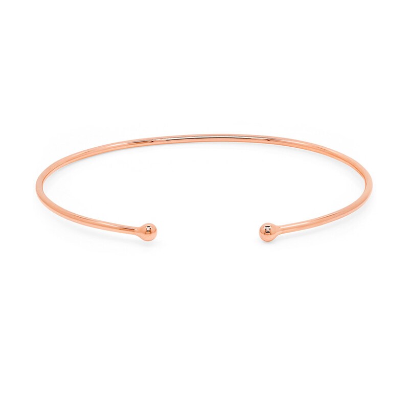 Previously Owned Shy Creation Cuff Bangle 1/6 ct tw Diamonds 14K Rose Gold SC55001307