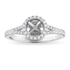 Thumbnail Image 1 of Previously Owned Vera Wang WISH Diamond Engagement Ring Setting 3/8 ct tw Round 14K White Gold