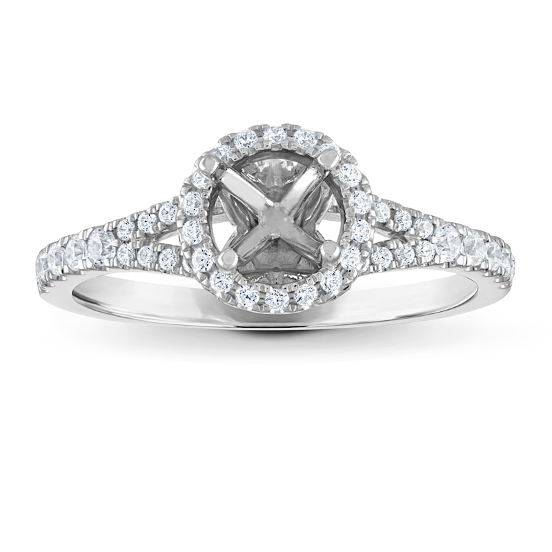Main Image 1 of Previously Owned Vera Wang WISH Diamond Engagement Ring Setting 3/8 ct tw Round 14K White Gold