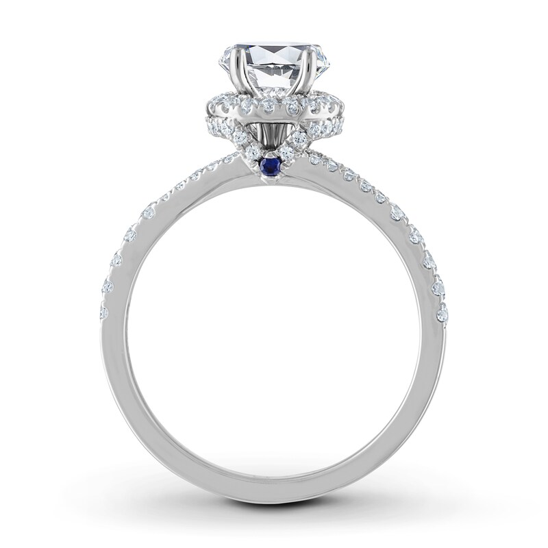 Main Image 2 of Previously Owned Vera Wang WISH Diamond Engagement Ring Setting 3/8 ct tw Round 14K White Gold