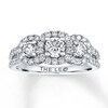 Thumbnail Image 1 of Previously Owned Leo Diamond Ring 1-1/5 ct tw Round 14K White Gold