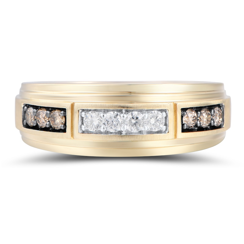 Main Image 1 of Previously Owned Men's Diamond Wedding Band 3/8 ct tw 10K Yellow Gold