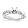 Thumbnail Image 1 of Previously Owned Diamond Bridal Setting 1/5 ct tw Round 18K White Gold