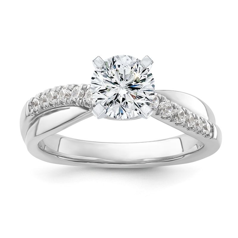 Main Image 3 of Previously Owned Diamond Bridal Setting 1/5 ct tw Round 18K White Gold