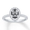 Thumbnail Image 1 of Previously Owned Colorless Diamond Ring Setting 3/8 ct tw 14K White Gold