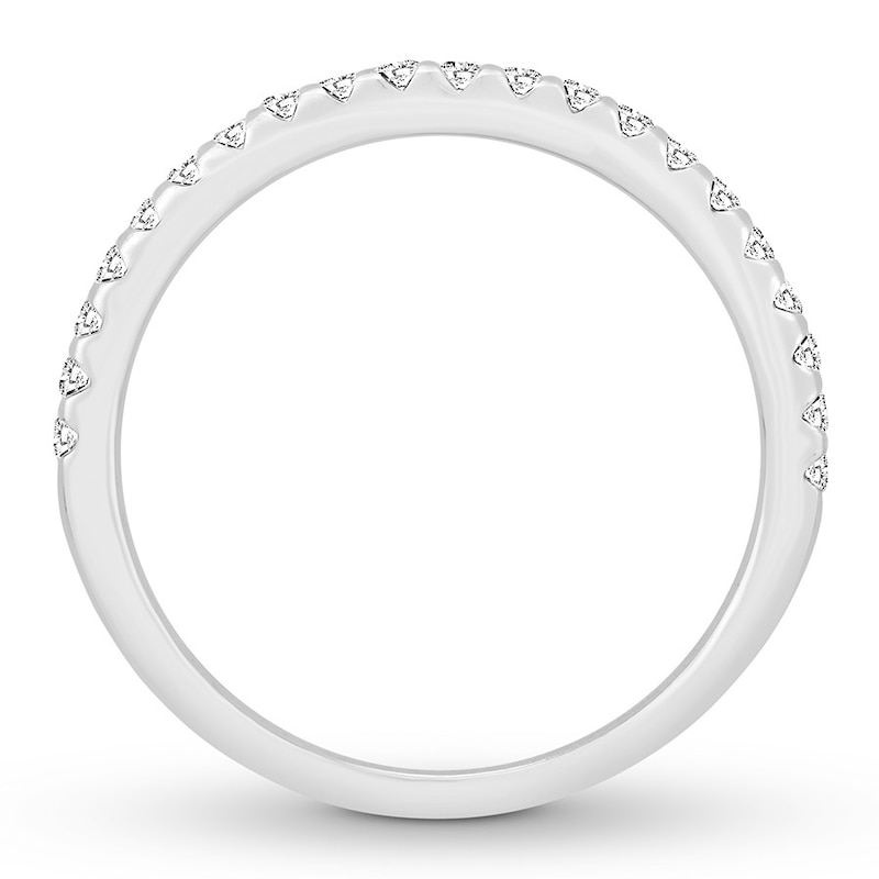 Main Image 2 of Previously Owned Diamond Anniversary Ring 1/4 carat tw Round 14K White Gold