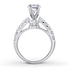 Thumbnail Image 2 of Previously Owned Diamond Engagement Ring Setting 3/4 ct tw Round Platinum