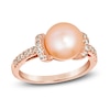 Thumbnail Image 1 of Previously Owned Le Vian Cultured Pink Freshwater Pearl Ring 1/4 ct tw Diamonds 14K Strawberry Gold