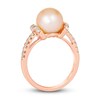 Thumbnail Image 3 of Previously Owned Le Vian Cultured Pink Freshwater Pearl Ring 1/4 ct tw Diamonds 14K Strawberry Gold