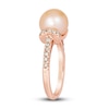 Thumbnail Image 4 of Previously Owned Le Vian Cultured Pink Freshwater Pearl Ring 1/4 ct tw Diamonds 14K Strawberry Gold