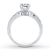 Thumbnail Image 2 of Previously Owned Diamond Ring Setting 1/15 ct tw Round-cut 14K White Gold