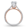 Thumbnail Image 2 of Previously Owned Diamond Ring Setting 3/8 ct tw Round 14K Two-Tone Gold