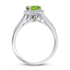 Thumbnail Image 2 of Previously Owned Peridot & White Topaz Ring 10K White Gold