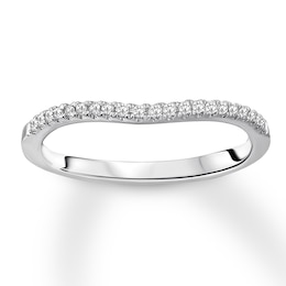 Previously Owned Diamond Wedding Band 1/10 carat tw Round 14K White Gold