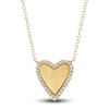 Thumbnail Image 0 of Shy Creation Diamond Heart Necklace 1/15 ct tw Round 14K Yellow Gold 18" SC55007071