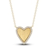 Thumbnail Image 1 of Shy Creation Diamond Heart Necklace 1/15 ct tw Round 14K Yellow Gold 18" SC55007071