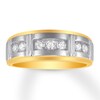 Thumbnail Image 1 of Previously Owned Men's Diamond Band 1/2 ct tw Round-cut 14K Yellow Gold