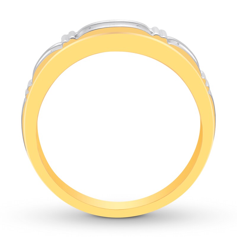 Main Image 2 of Previously Owned Men's Diamond Band 1/2 ct tw Round-cut 14K Yellow Gold