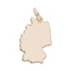 Germany Map Charm 14K Yellow Gold