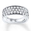 Thumbnail Image 1 of Previously Owned Diamond Anniversary Band 1-1/2 ct tw Round 18K White Gold