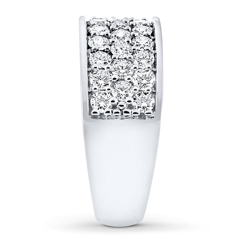 Main Image 3 of Previously Owned Diamond Anniversary Band 1-1/2 ct tw Round 18K White Gold