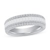 Thumbnail Image 1 of Previously Owned Diamond Ring 7/8 ct tw Baguette/Round 14K White Gold