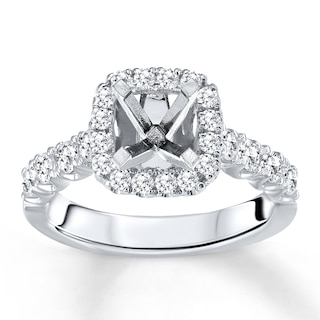 Previously Owned Chosen Diamond Ring Setting 7/8 carat tw Round 14K White Gold