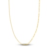 Thumbnail Image 1 of Semi-Solid 50/50 Paperclip Chain Necklace 14K Yellow Gold