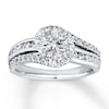Thumbnail Image 3 of Previously Owned Diamond Engagement Ring Setting 3/4 ct tw Round 14K White Gold