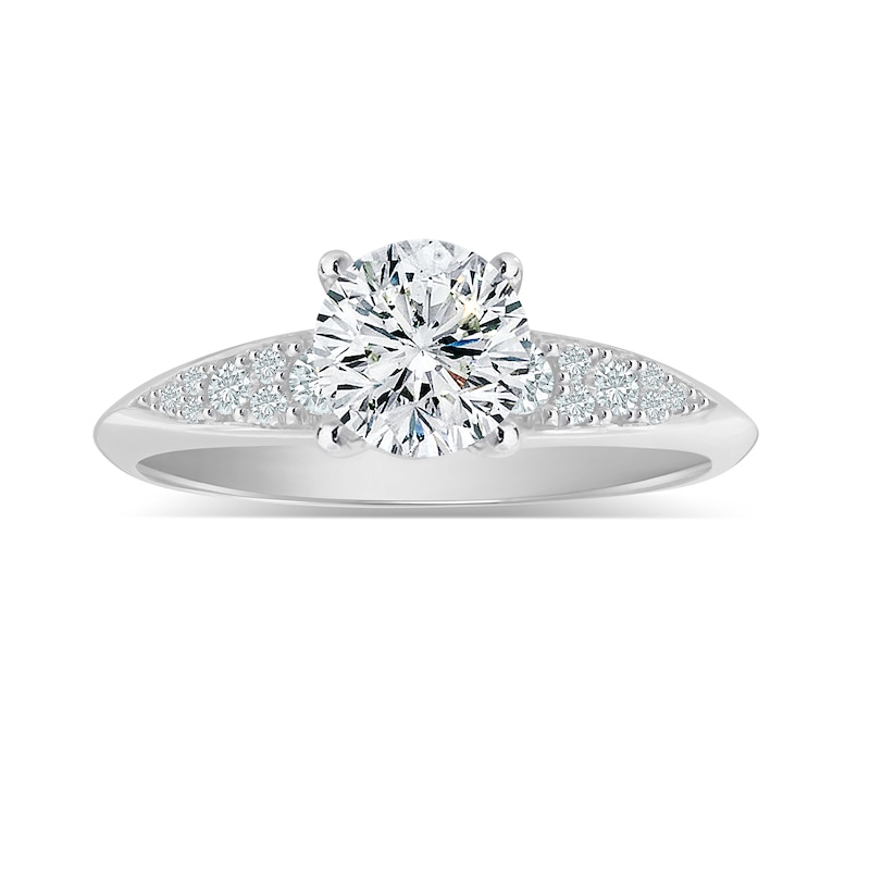 Main Image 3 of Previously Owned Diamond Ring Setting 1/6 ct tw Round 14K White Gold