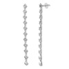 Thumbnail Image 1 of Previously Owned Diamond Dangle Earrings 1-1/4 ct tw Round 14K White Gold