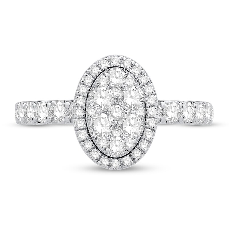 Main Image 2 of Previously Owned Diamond Engagement Ring 1 ct tw Round 14K White Gold