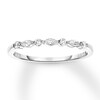 Thumbnail Image 1 of Previously Owned Diamond Anniversary Band 1/5 ct tw Marquise/Round 14K White Gold