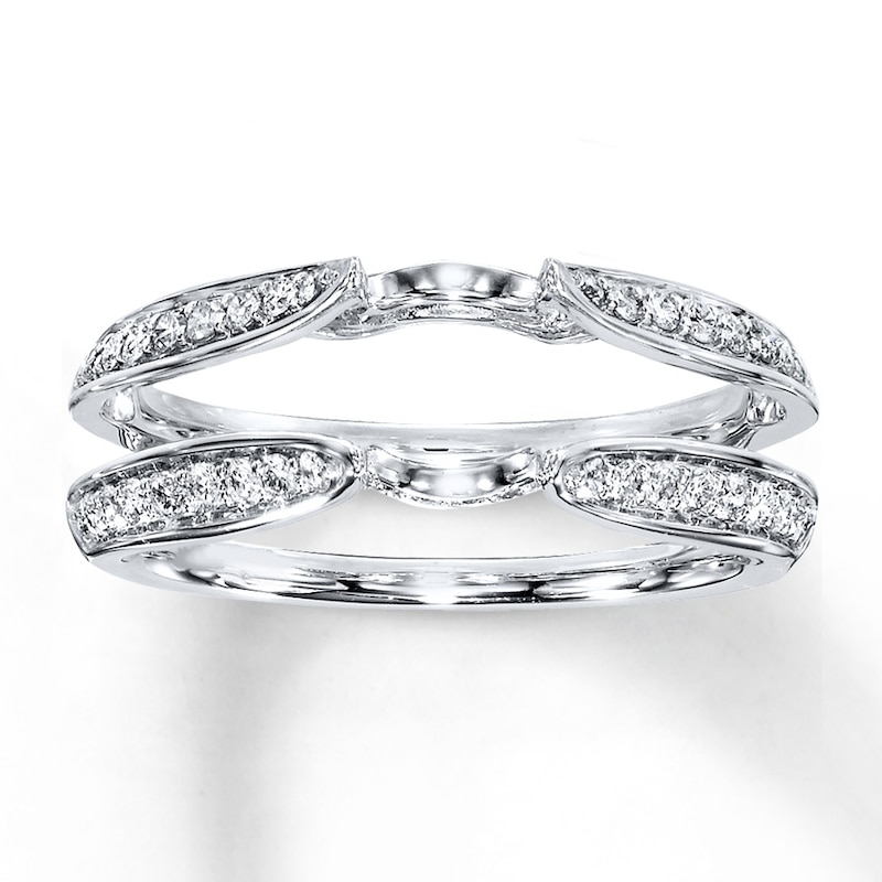 Main Image 1 of Previously Owned Diamond Enhancer Ring 3/8 ct tw Round 10K White Gold