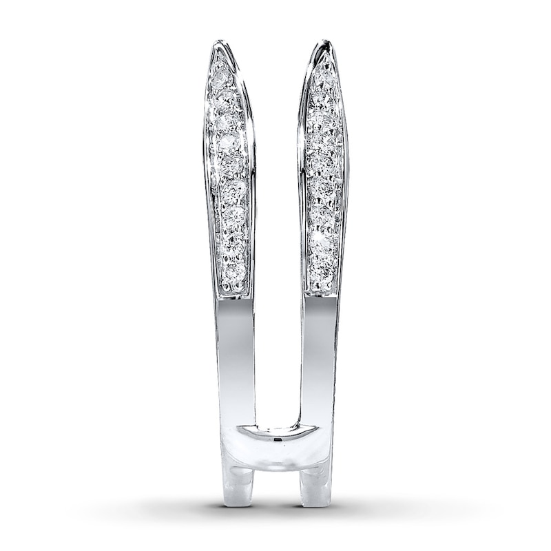 Main Image 3 of Previously Owned Diamond Enhancer Ring 3/8 ct tw Round 10K White Gold