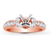 Thumbnail Image 1 of Previously Owned Diamond Ring Setting 3/4 ct tw Round 18K Rose Gold