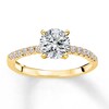 Thumbnail Image 3 of Previously Owned Diamond Engagement Ring Setting 1/6 ct tw Round 14K Yellow Gold