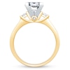 Thumbnail Image 2 of Previously Owned Diamond Engagement Ring Setting 7/8 ct tw Princess 14K Two-Tone Gold