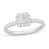 Thumbnail Image 1 of Previously Owned Diamond Engagement Ring 5/8 ct tw Princess/Round 14K White Gold