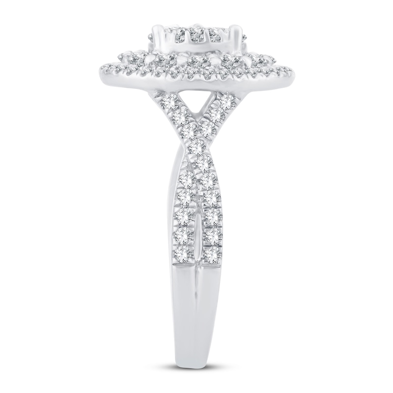 Main Image 2 of Previously Owned Diamond Engagement Ring 1-1/4 ct tw Round 14K White Gold