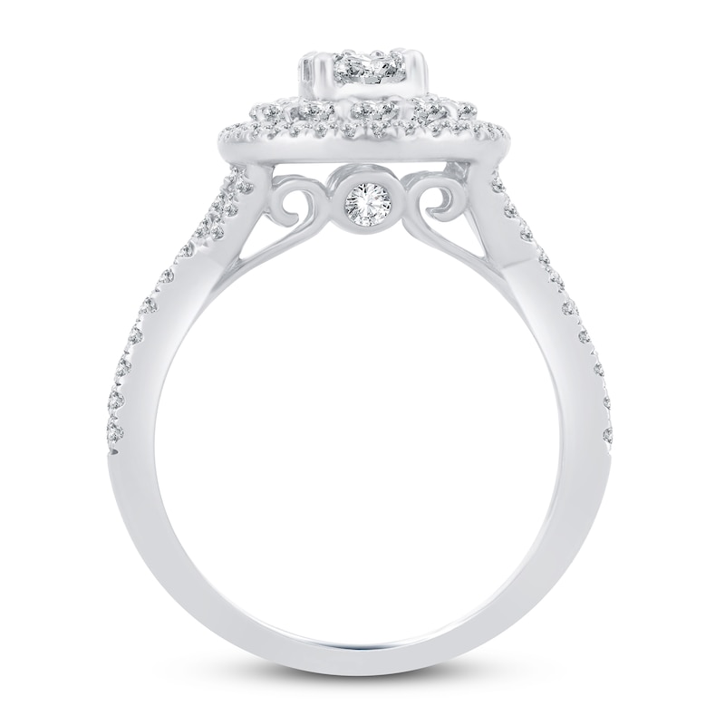 Main Image 3 of Previously Owned Diamond Engagement Ring 1-1/4 ct tw Round 14K White Gold