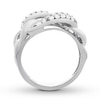 Thumbnail Image 2 of Previously Owned Diamond Link Ring 1/2 carat tw Round 10K White Gold