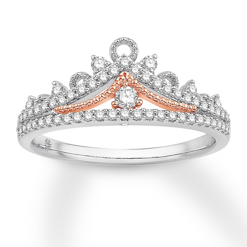 Main Image 1 of Previously Owned Diamond Ring 1/3 ct tw Round-cut 14K Two-Tone Gold